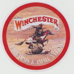 AUTOCOLLANT WINCHESTER ROND