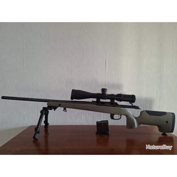 Pack tir longue distance Carabine TIKKA T3X UPR Cal .308, Lunette Meopta 5-30x56 MILDOT FFP + bipied