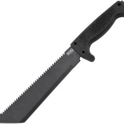 Couteau SOG SOGfari Machette Tanto Lame Acier 3Cr13 Manche Caoutchouc Noir &Eacute;tui Nylon SOGMC04N