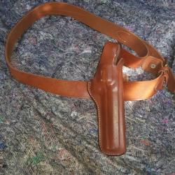 Holster avec ceinture cuir Bianchi 5BH