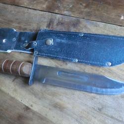 couteau tactiques de combat  etui cuir