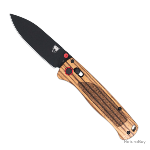CobraTec Zebrawood Bar Lock - Couteau Pliant D2 Manche Bois de Z�bre