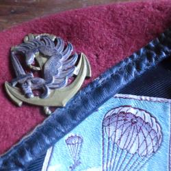 b&eacute;ret rouge  parachutiste coloniaux marine  T 53