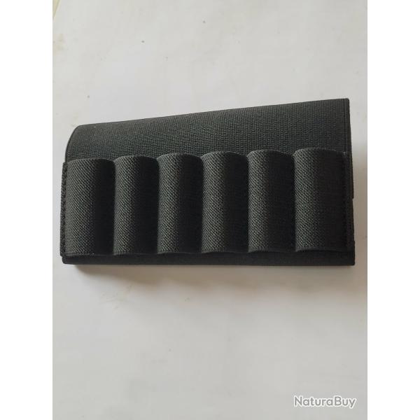 CARTOUCHIERE  de  CROSSE de FUSIL  Cal 12 ou 16 ou 20  En tissu �lastique     Pour 8 cartouches