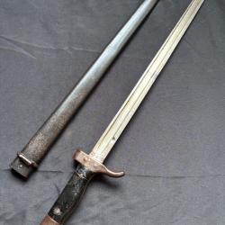 Ba&iuml;onnette fran&ccedil;aise Berthier 1892 1er type monomatricule - WW1 (4)