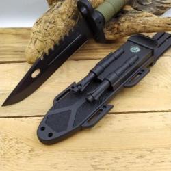 Couteau Soldier Vert Lame 19 cm 32f548