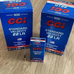 lot 1000 cartouches cci 22lr standard