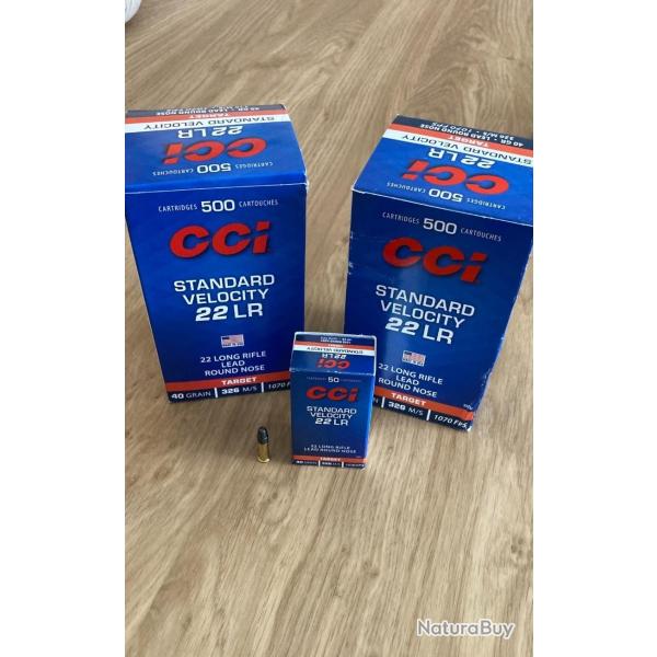 lot 1000 cartouches cci 22lr standard