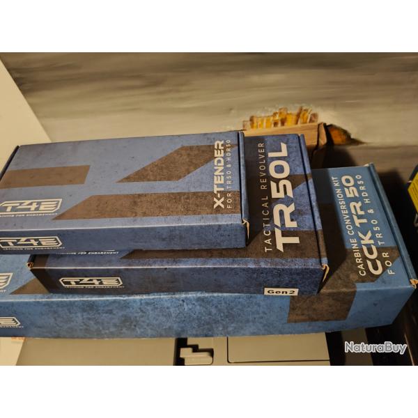 PACK Revolver de d�fense T4E TR50 Laser GEN2 13 joules Umarex avec kit CCK + Xtender