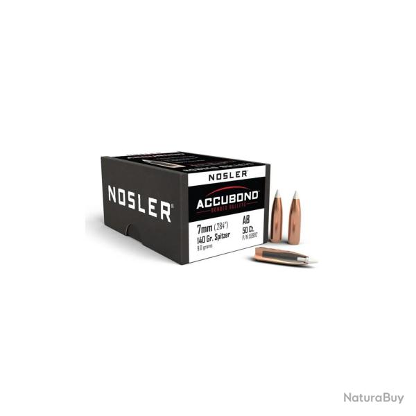 Ogives Nosler Cal. AB-7mm 140 gr SP AccuBond x50