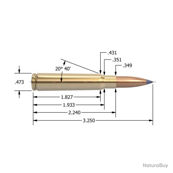 Douilles Nosler Cal. 8x57 JS Mauser x50