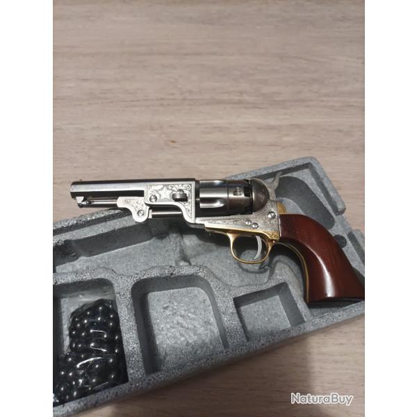 Revolver colt navy 44 poudre noire