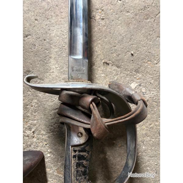 Sabre d'officier suisse Mod�le 1899 - Waffenfabrik Neuhausen (Complet)