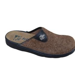 Chaussons en feutrine pour homme (motif sanglier)