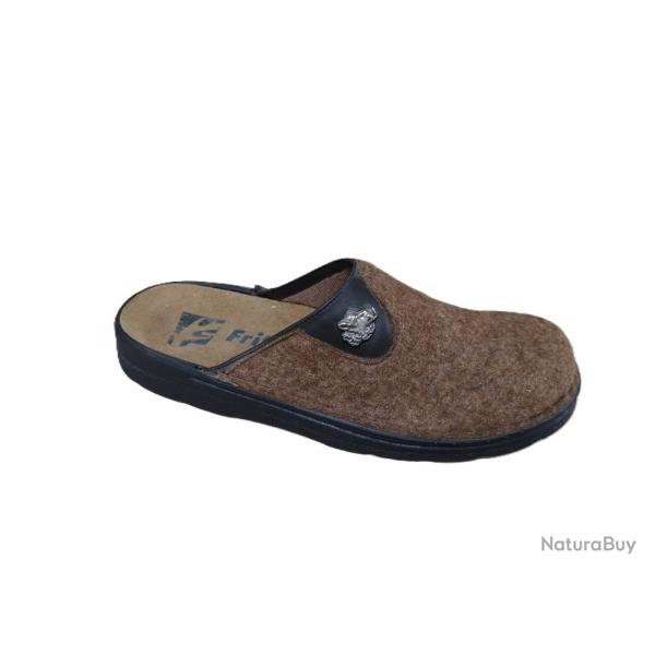 Chaussons en feutrine pour homme (motif sanglier)