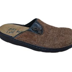 Chaussons en feutrine pour homme (motif cerf)