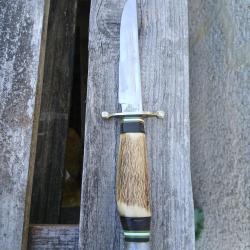 Couteau ancien bois de cerf