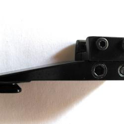 Pied avant pivotant EAW Rail 70 coud&eacute; BH 12 / 45 mm