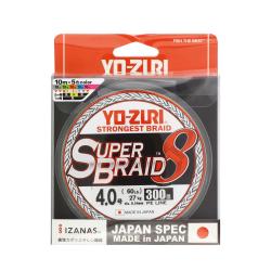 Tresse Yo-Zuri Super Braid 8X Multicolore 300m 12kg 19/100 Multicolore 300m PE 1.2