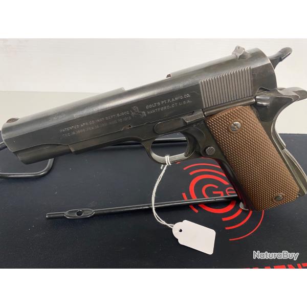 COLT mod�le 1911 A1calibre 45 acp, HARTFORD CT .USA  ARME D'ORIGINE ann�e 1943 tr�s bel �tat