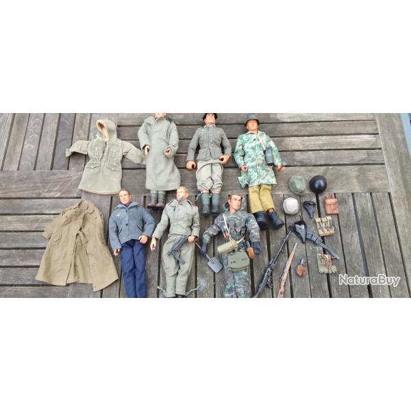 Rare lot ancien jouet GI joe soldat allemand no big jim ww2