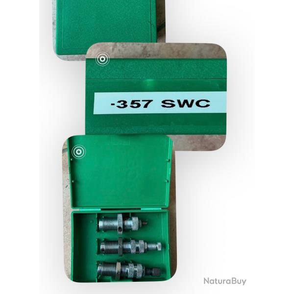Lot 3 outils 357SWC pour rechargement.