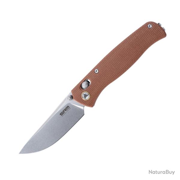 SRM SANREMU Medal 255L-MN  micarta marron axis / crossbar lock