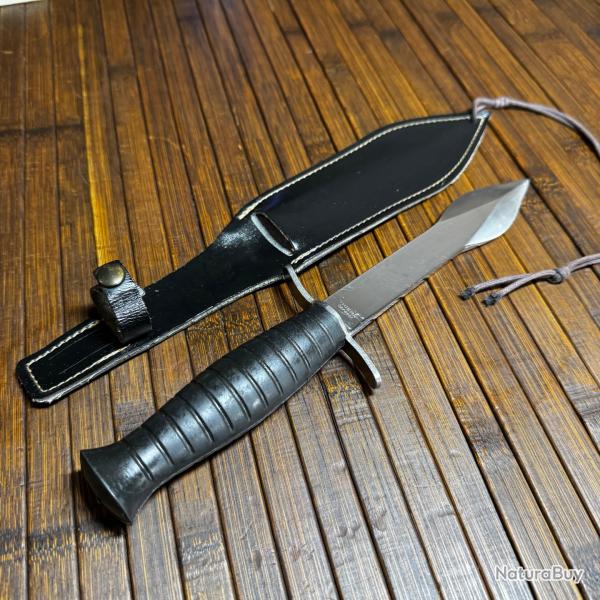 COUTEAU POIGNARD TYPE COMMANDOS THIERS GARANTIE INOX FORG�