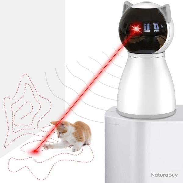 Jouet pour Chat,Trajectoire R�ellement Al�atoire, Laser Automatique Activ�, Rechargeable