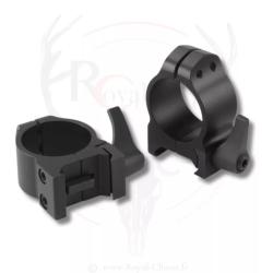 2 colliers amovibles acier Diam.30mm Haut BH14 WARNE