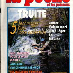 la p&ecirc;che et les poissons  538 truite , moulinet, anglaise , couteaux du p&ecirc;cheur , lac du bourget