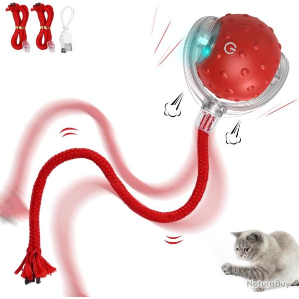 Jouet interactif pour Chat - Boule �lectrique Automatique Rechargeable, Mouvement irr�gulier