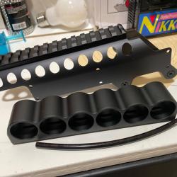 Support cartouches + rail Picatinny fusil pompe M870 airsoft