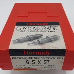 Jeux d'outils HORNADY : 6,5 x 57 avec support de douille.