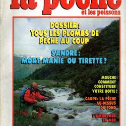 la p&ecirc;che et les poissons 528 mai 89, sandre, mouches, carpe, muskie brochet g&eacute;ant , amor&ccedil;age,