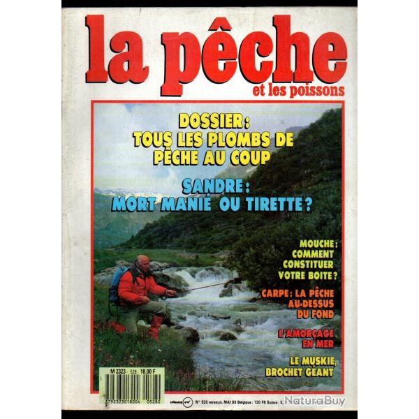 la p�che et les poissons 528 mai 89, sandre, mouches, carpe, muskie brochet g�ant , amor�age,