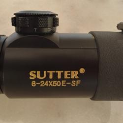 Lunette SUTTER 6-24X50 E-SF + colliers, comme neuve !