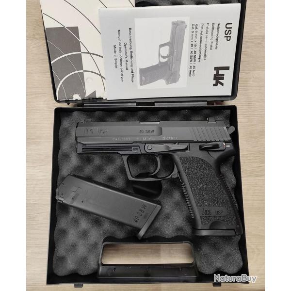 Pistolet HK mod. USP - Cal .40 S&W - Mallette, 2 chargeurs (Occasion)
