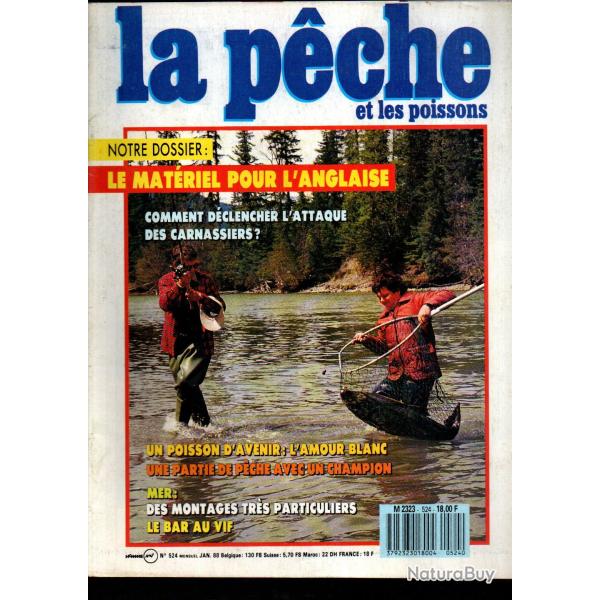 la p�che et les poissons  524 janvier 88, montages particuliers, colombie britannique, mouches , lac