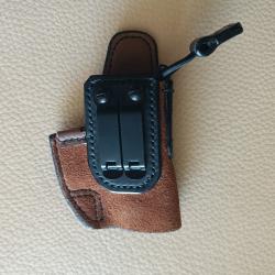Holster cuir, Droitier, IWB (Inside) pour Glock 26