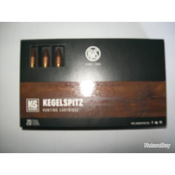 Munition RWS calibre 9.3x62 ogive KS 16 grammes