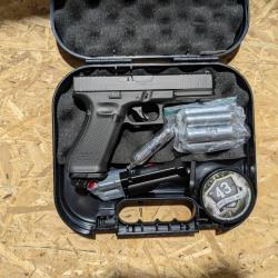 Pack Glock 17 Gen 5 T4E .43 CO2 - 2 Chargeurs (dont Quick-Pierce) + Billes & CO2 - &Eacute;tat comme neuf
