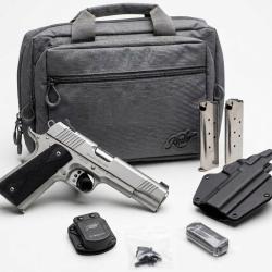 KIMBER SURPRISE ! PISTOLET KIMBER 1911 CUSTOM LW INOX CAL.45ACP CLUB BUNDLE