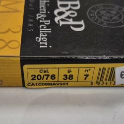 LOT 5 BOITES B&P MAGNUM 38 PLOMB 7 CALIBRE 20