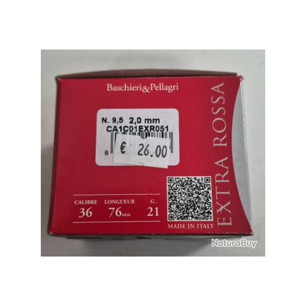 LOT 5 BOITES B&P EXTRA ROSSA 410 MAGNUM PROMO PLOMB 5 OU 9.5
