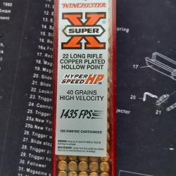 Balles 22LR Winchester Super Speed HP
