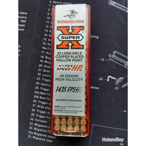 Balles 22LR Winchester Super Speed HP
