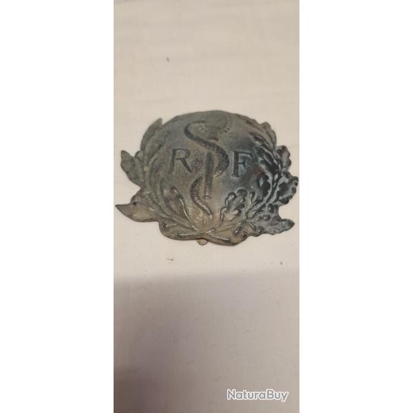 Insigne, Attribut, service de sant� mod�le 15 ,Rondache  De Casque Adrian ( 1 )