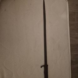 Vends ba&iuml;onnette fran&ccedil;aise mod&egrave;le 1886 type Rosalie en b e prix 30 e je ne la cede pas en dessous 50