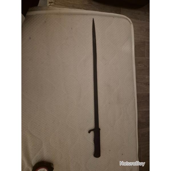 Vends ba�onnette fran�aise mod�le 1886 type Rosalie aux ench�res en bon �tat prix de d�part 50 euros